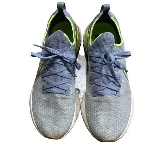 Nike React sneakers mens Infinity Run Particle Grey Volt   in size 12 - Picture 3 of 10